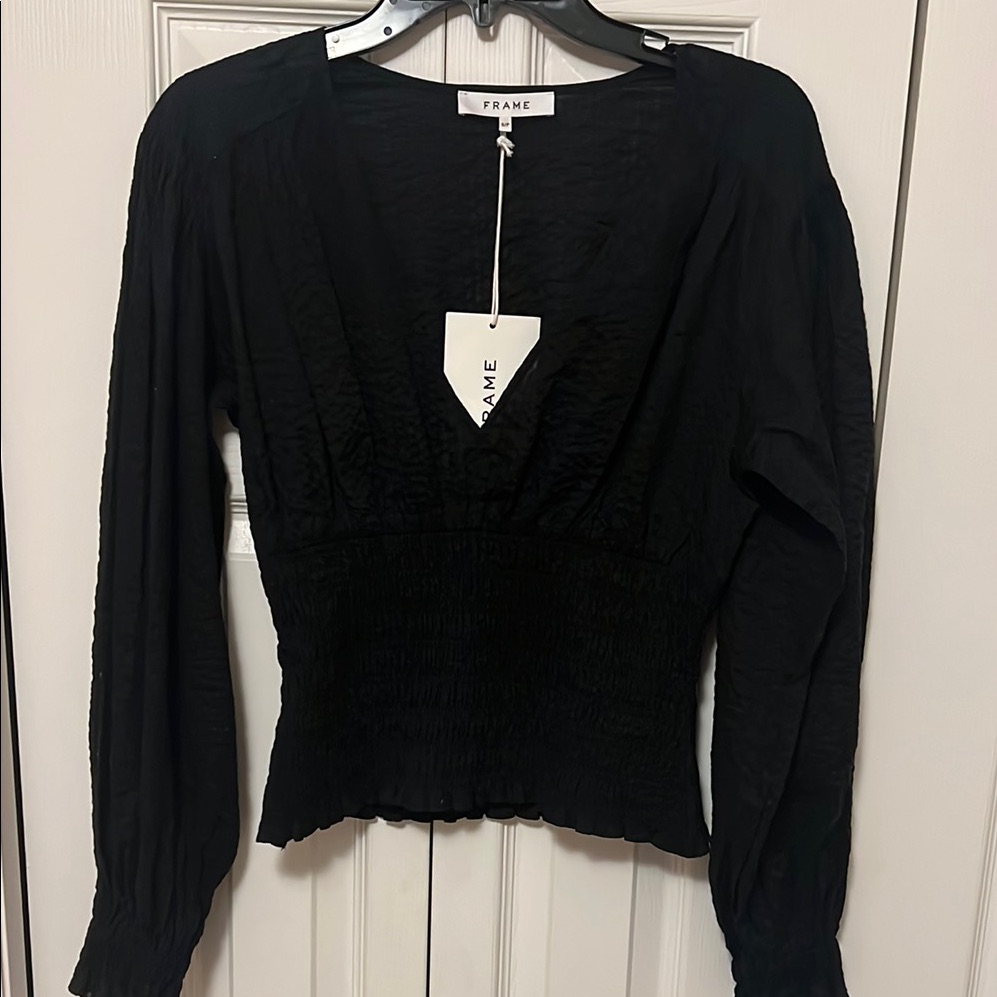 Frame Women's Black Long Sleeve Top